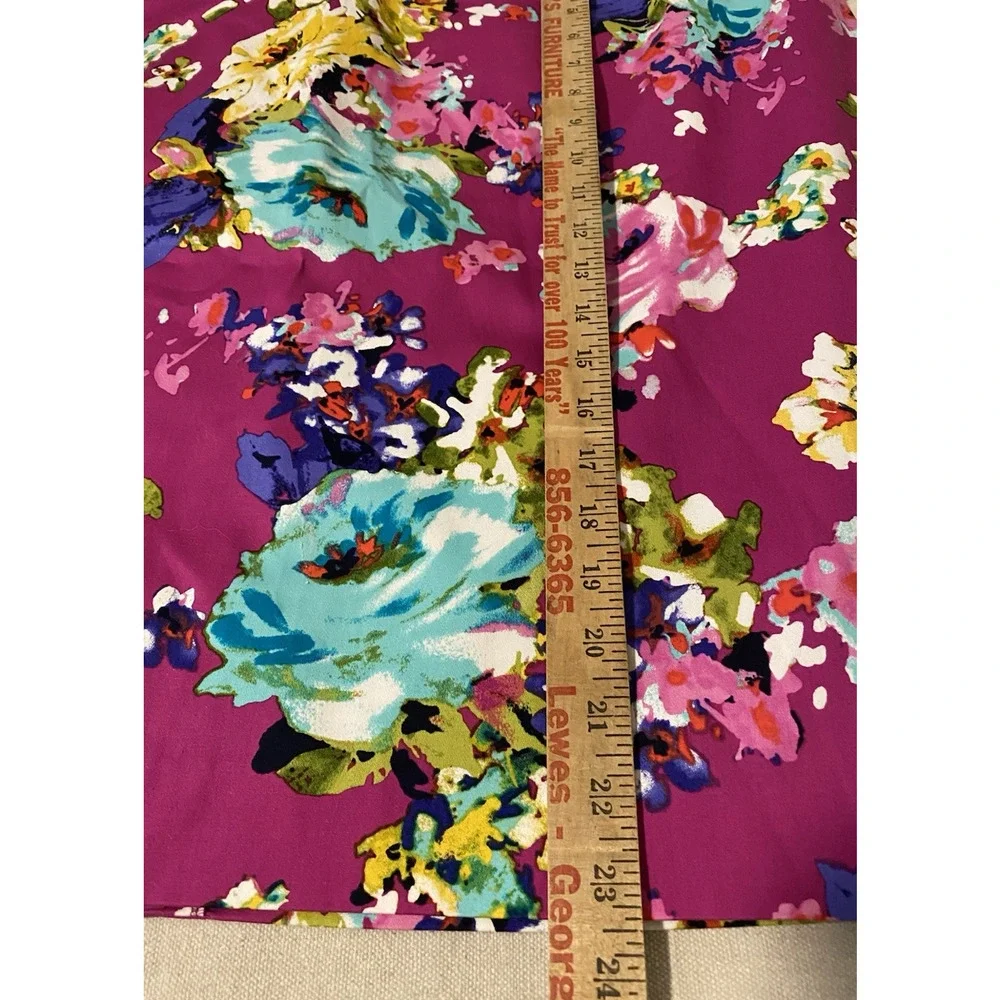 NWOT Charter Club Womens Pink Floral Pencil Skirt Size 22W Fairy Romantic Office